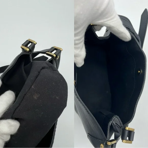 ❌SOLD❌Authentic Louis Vuitton Black Epi Mandara PM shoulder bag - Picture 15 of 16